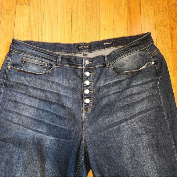 JUDY BLUE boyfriend High rise Jeans Size 24W Button fly - Picture 5 of 6
